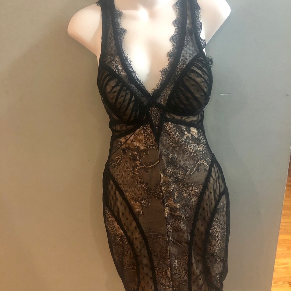 Bebe Lace Mini Dress